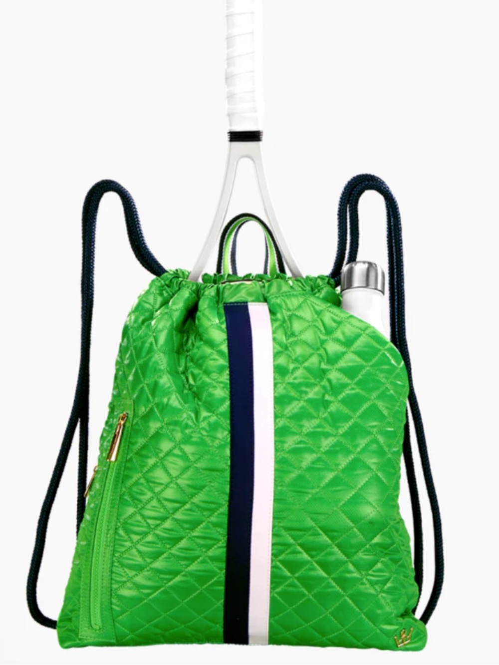 Oliver Thomas Quilted Drawstring Tennis Backpack - Red